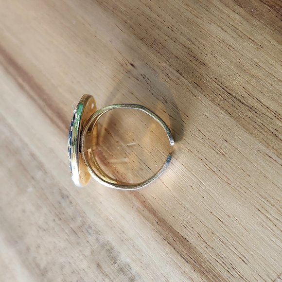 Vintage Spanish Damascene Bird Ring - Picture 3 of 5